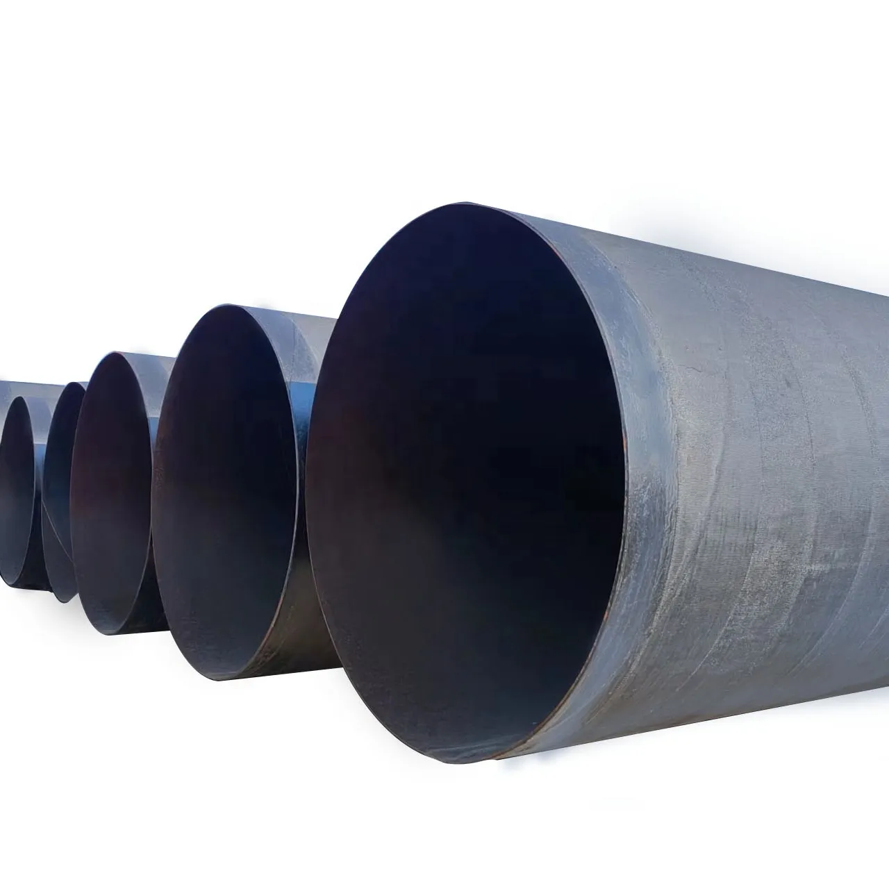 API 5L x42-80 ssaw spiral welded steel pipes large diameter carbon welded spiral steel pipe for  pile driving